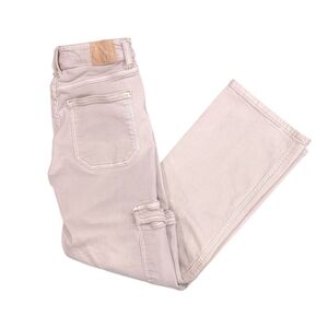 Zara Cargo Carpenter Pocket Jeans Pants Cream Beige Tan Khaki Girls Size 11 12